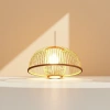 Bamboo chandelier for living room and bedroom, Nordic-style hand-woven rattan lamps Specification image